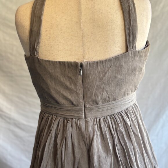 J. Crew Classic Formal Dress w/Straps | Women's | Color: Gray / Smoke | Size: 12 - Picture 6 of 8